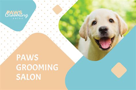 free editable dog grooming templates.